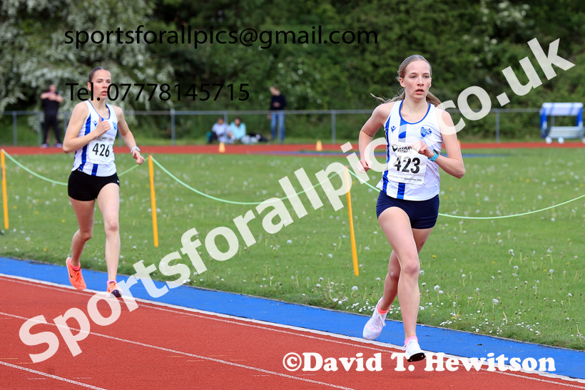 1500 metres, 2026 North Eastern Track and Field Champs, Shildon, County Durham. Photo: David T. Hewitson/Sports for All Pics